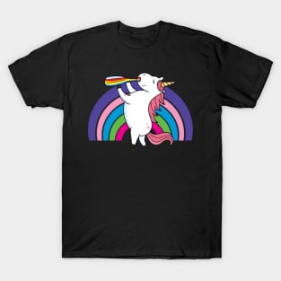 Drunken Unicorn Rainbow- T-Shirt